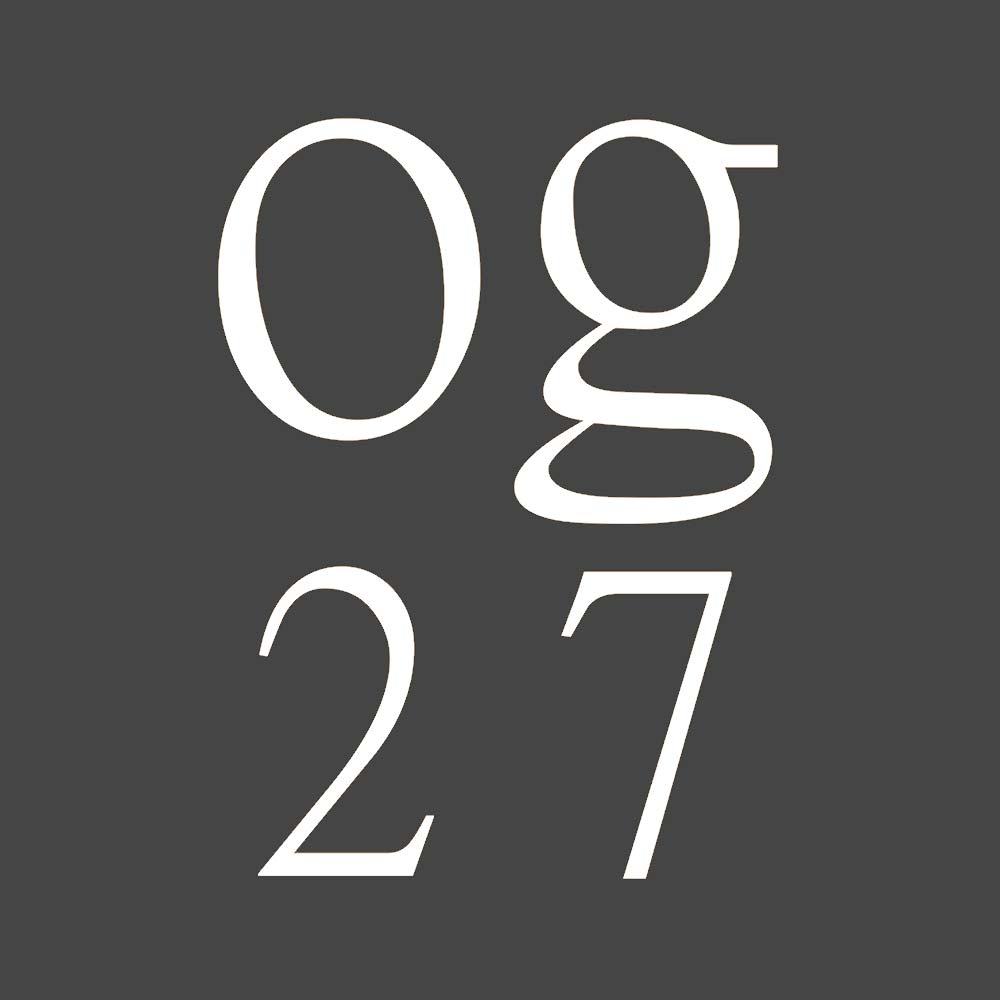 OG27 Logo in grau und weiss