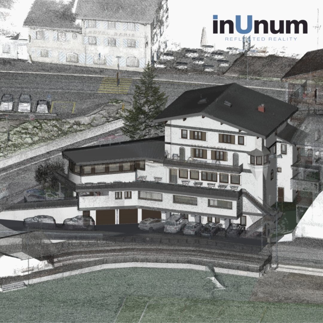 Digitaler Zwilling als Modellzeichnung von Hotel. Projekt Aurora von inUnumAG